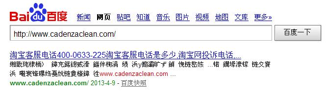 網站被黑后百度快照